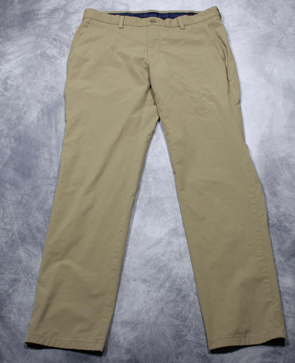 Vineyard Vines Pants Mens 32x30 Beige Performance Chino Stretch Golf Casual
